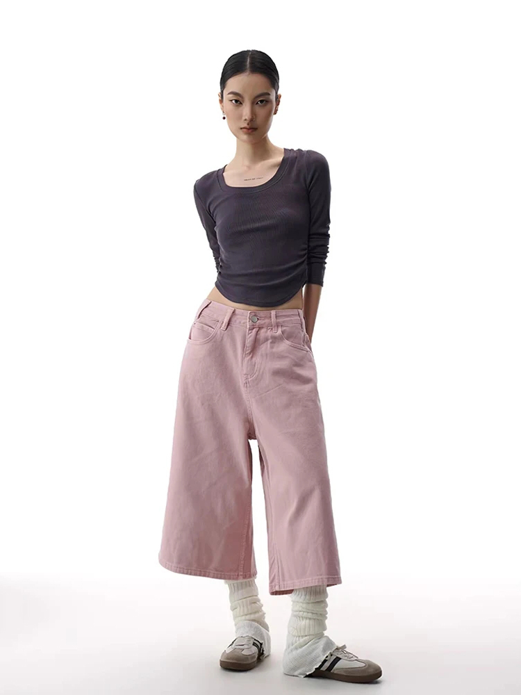 REDDACHiC Pink Cargo Jean Shor - Cargo Pant Wide บทวิจารณ์และราคา