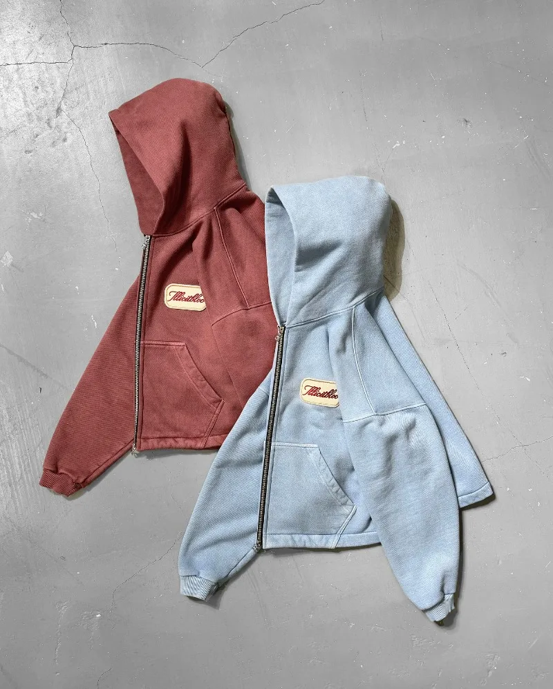Y2K Fashion New Letter Embroid - Street Fashion Zip Up Hoodie บทวิจารณ์และราคา