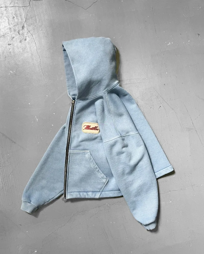 Y2K Fashion New Letter Embroid - Street Fashion Zip Up Hoodie บทวิจารณ์และราคา