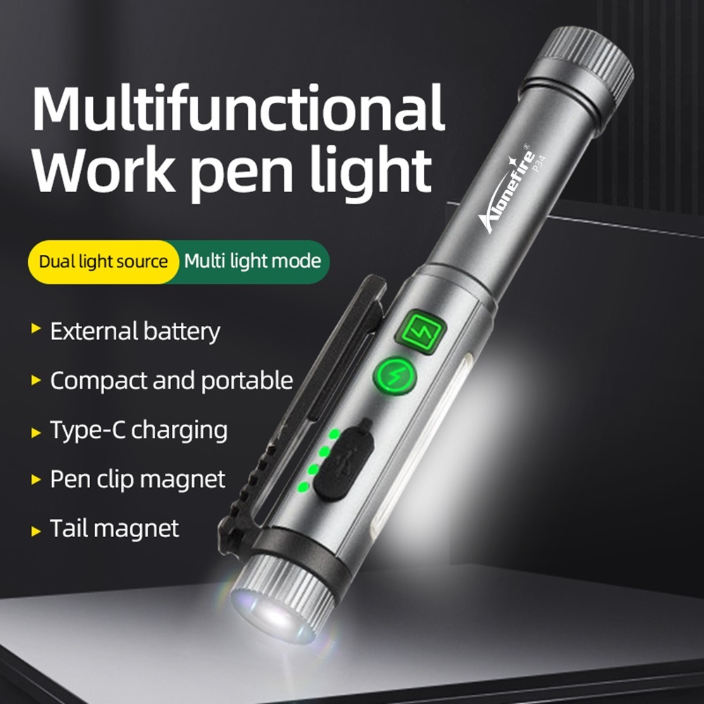 2-in-1 COB Pen Work Light LED  - Street Fashion Blog บทวิจารณ์และราคา