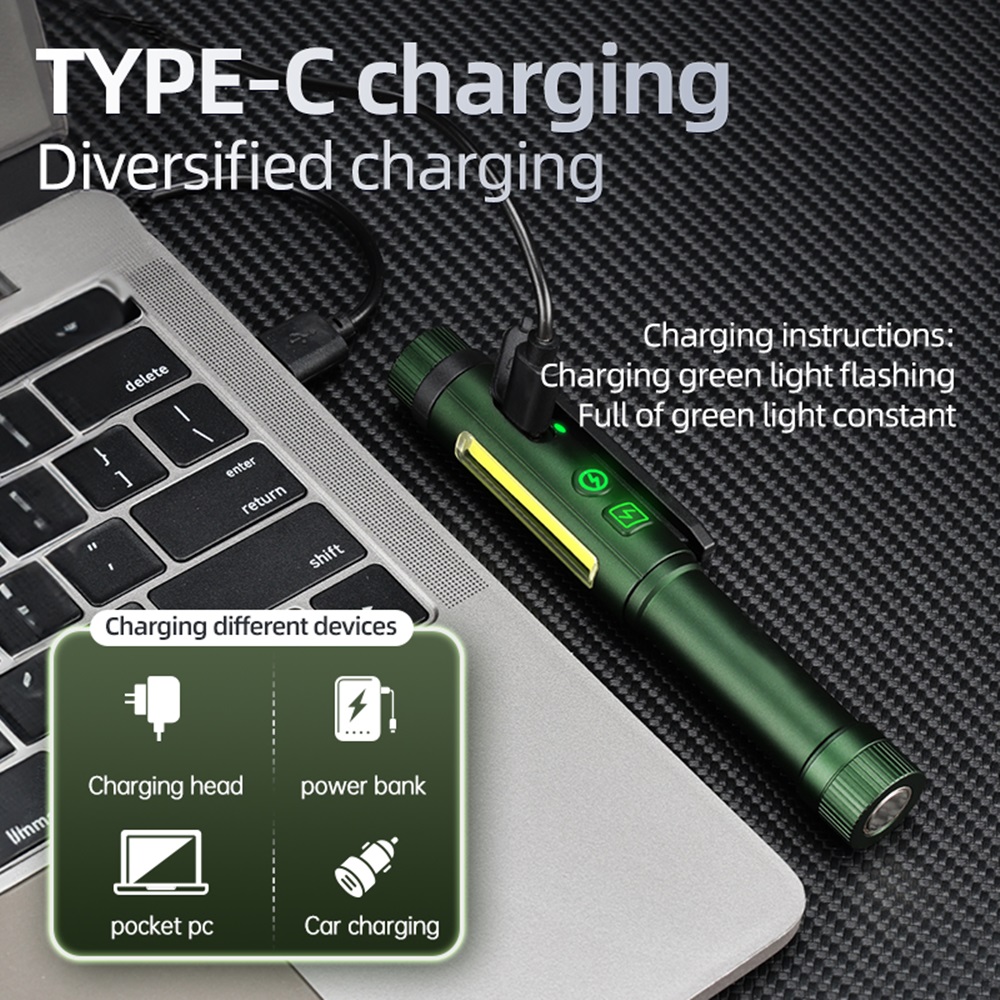 2-in-1 COB Pen Work Light LED  - Street Fashion Blog บทวิจารณ์และราคา