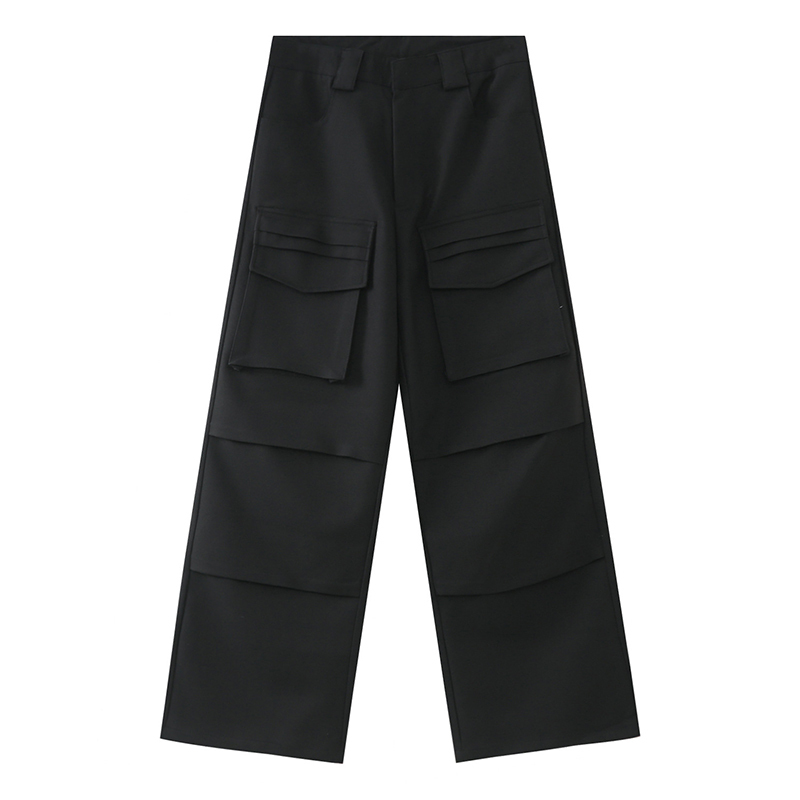 Vintage Cargo Pants Men Solid  - Cargo Pant Wide บทวิจารณ์และราคา