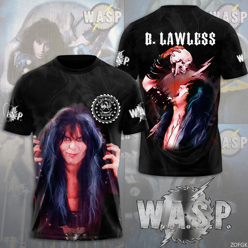 W.A.S.P Rock 3D Printing T-shi - Street Fashion Baggy บทวิจารณ์และราคา