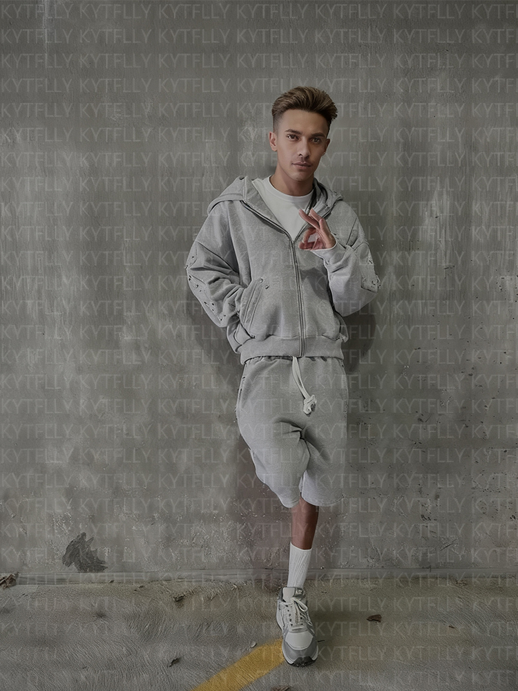 2025 Fall/Winter Fashion Gray  - Street Fashion Zip Up Hoodie บทวิจารณ์และราคา