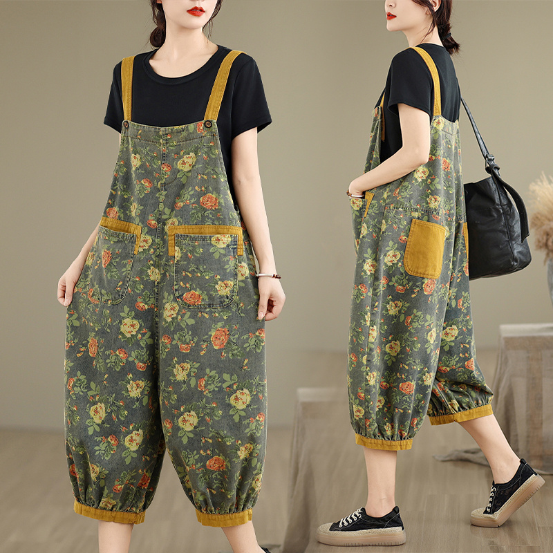 Fashion Print Floral Y2K Denim - Street Fashion Jeans Women บทวิจารณ์และราคา