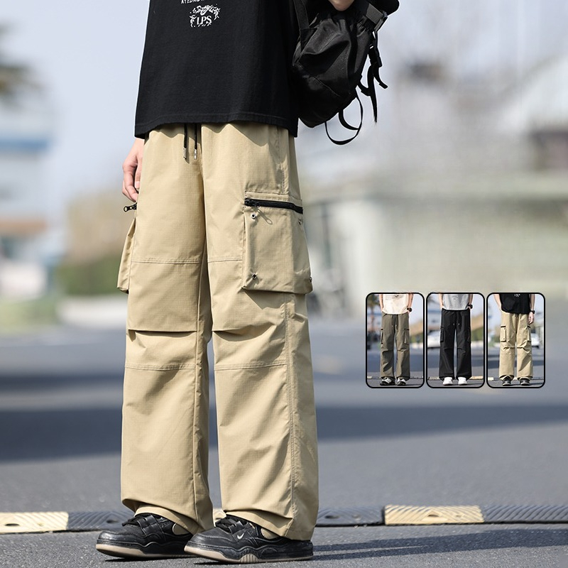 Streetwear Men's Baggy Cargo P - Street Fashion Baggy บทวิจารณ์และราคา