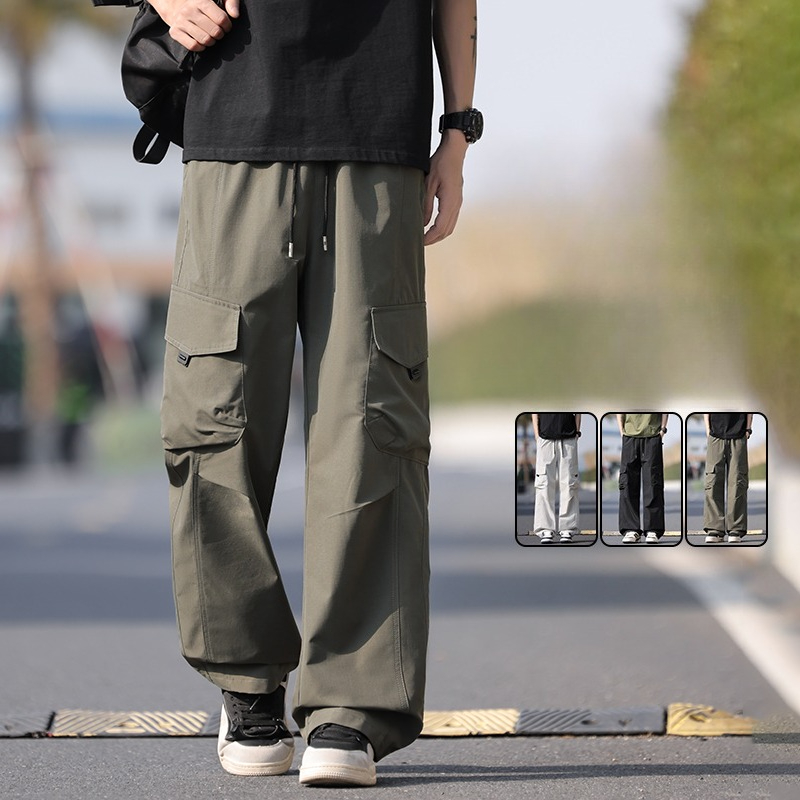 Streetwear Men's Baggy Cargo P - Street Fashion Baggy บทวิจารณ์และราคา