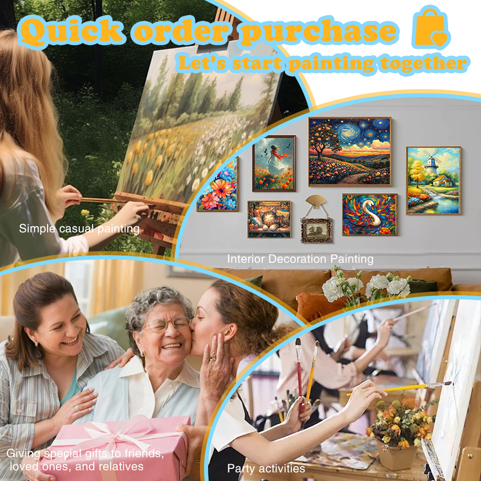 1pc frameless Painting By Numb - Street Fashion Blog บทวิจารณ์และราคา