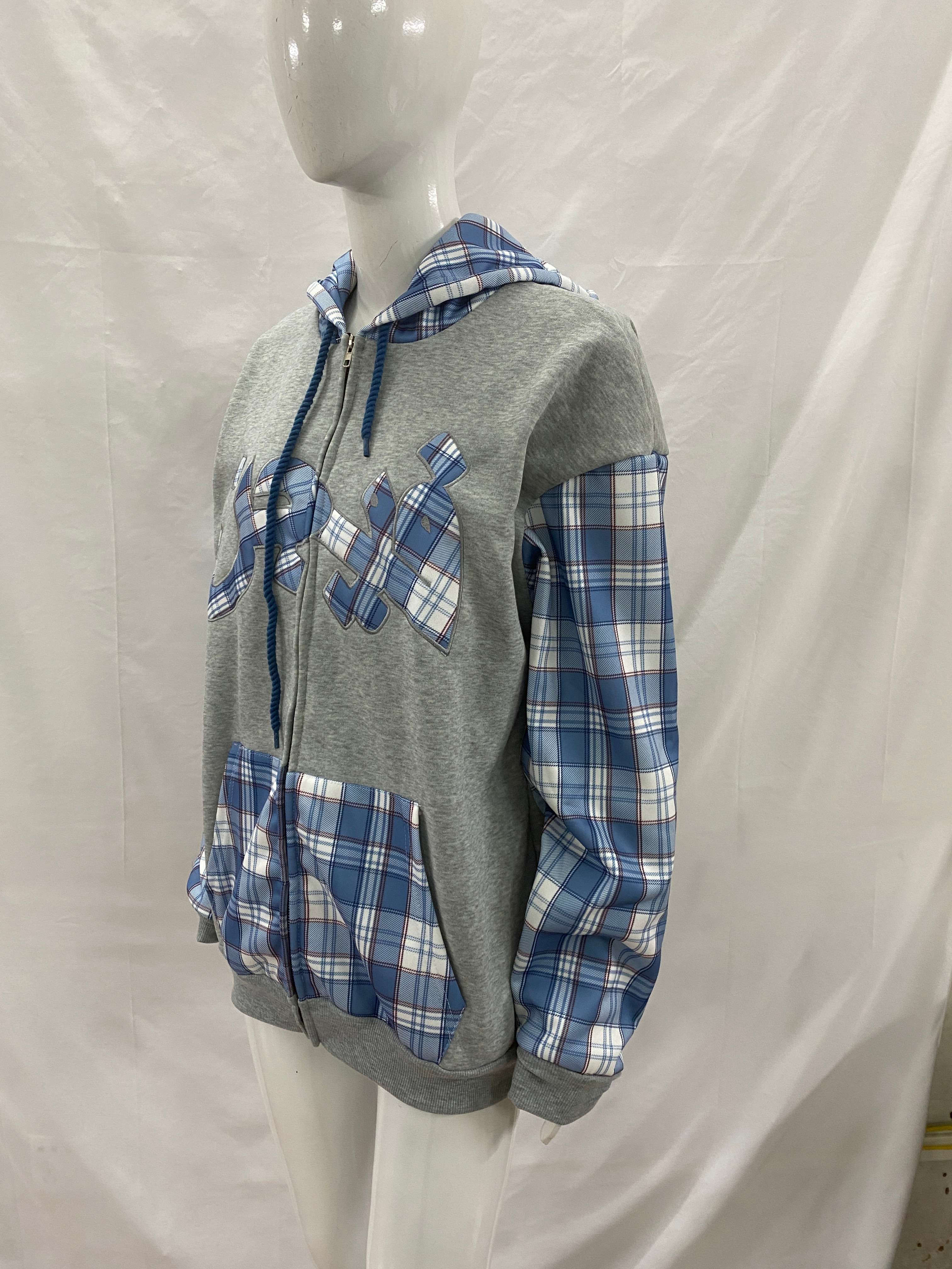 Winter 2025 New Splicing Fashi - Street Fashion Zip Up Hoodie บทวิจารณ์และราคา