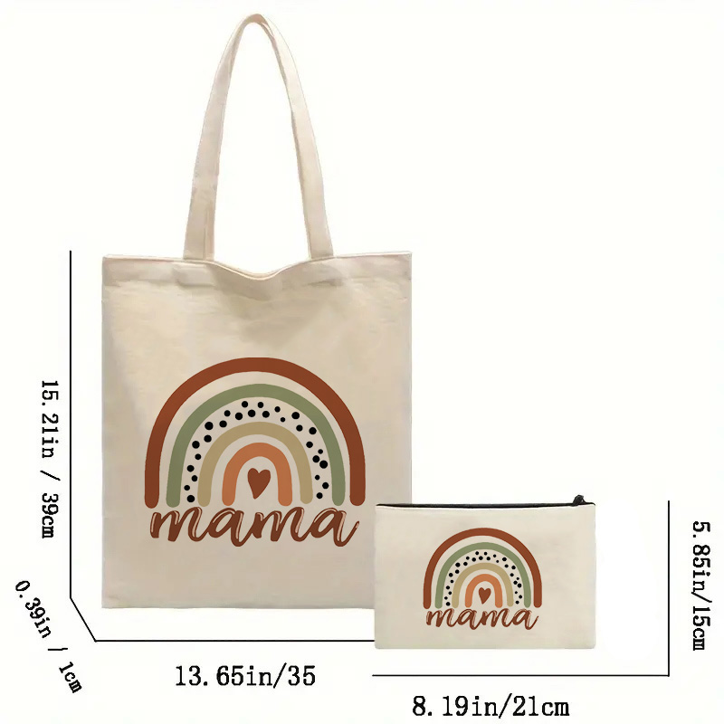Mama Printed Shoulder Bag, Reu - Tote Bag Canvas Print บทวิจารณ์และราคา
