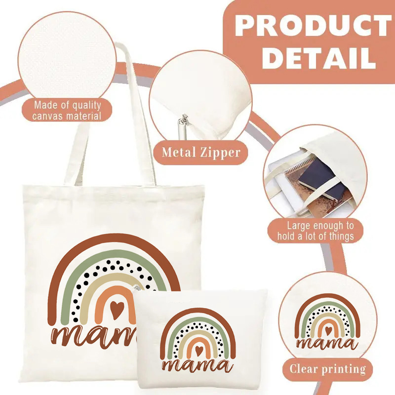 Mama Printed Shoulder Bag, Reu - Tote Bag Canvas Print บทวิจารณ์และราคา