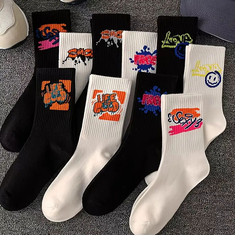 8 Pairs of Fashionable Graffit - Street Fashion Graffiti บทวิจารณ์และราคา