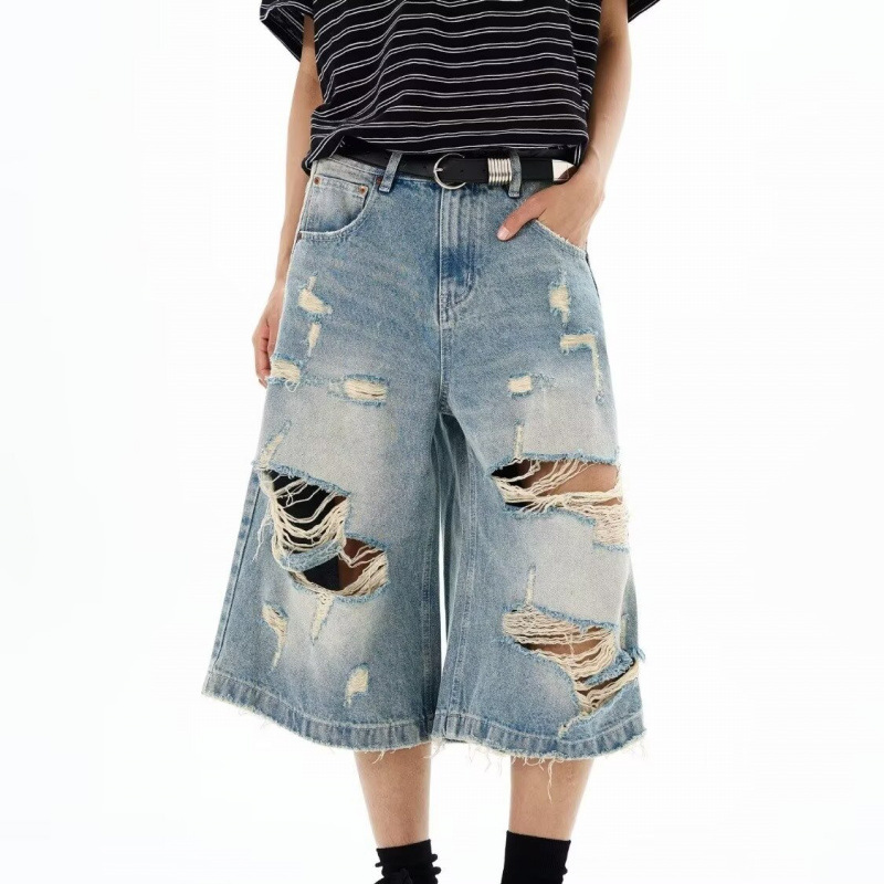 New Men Vintage Ripped Baggy S - Street Fashion Baggy บทวิจารณ์และราคา