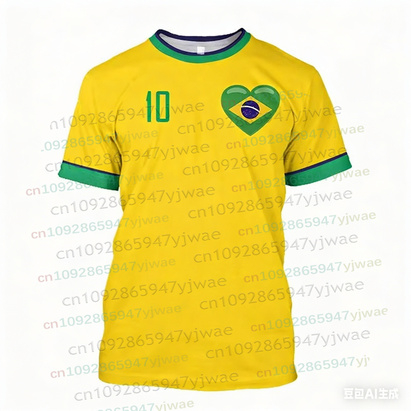 Brazil Flag Map 3D Print TShir - Street Fashion Brazil บทวิจารณ์และราคา