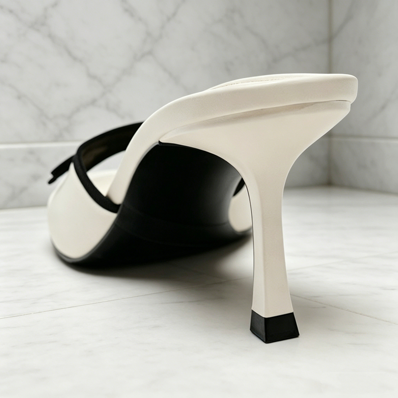 Fashion Bow Detail Heeled Sand - Street Fashion Ladies บทวิจารณ์และราคา
