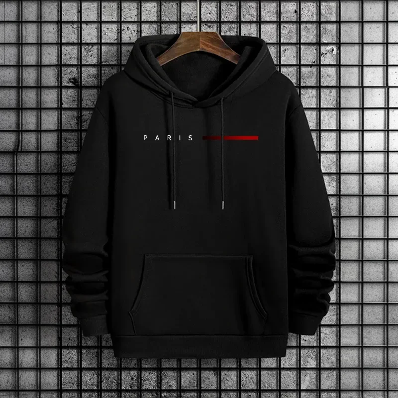 Trendy Mens Hooded Sweatshirt  - Street Fashion Paris 2025 บทวิจารณ์และราคา