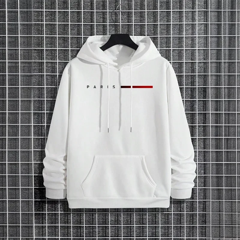 Trendy Mens Hooded Sweatshirt  - Street Fashion Paris 2025 บทวิจารณ์และราคา