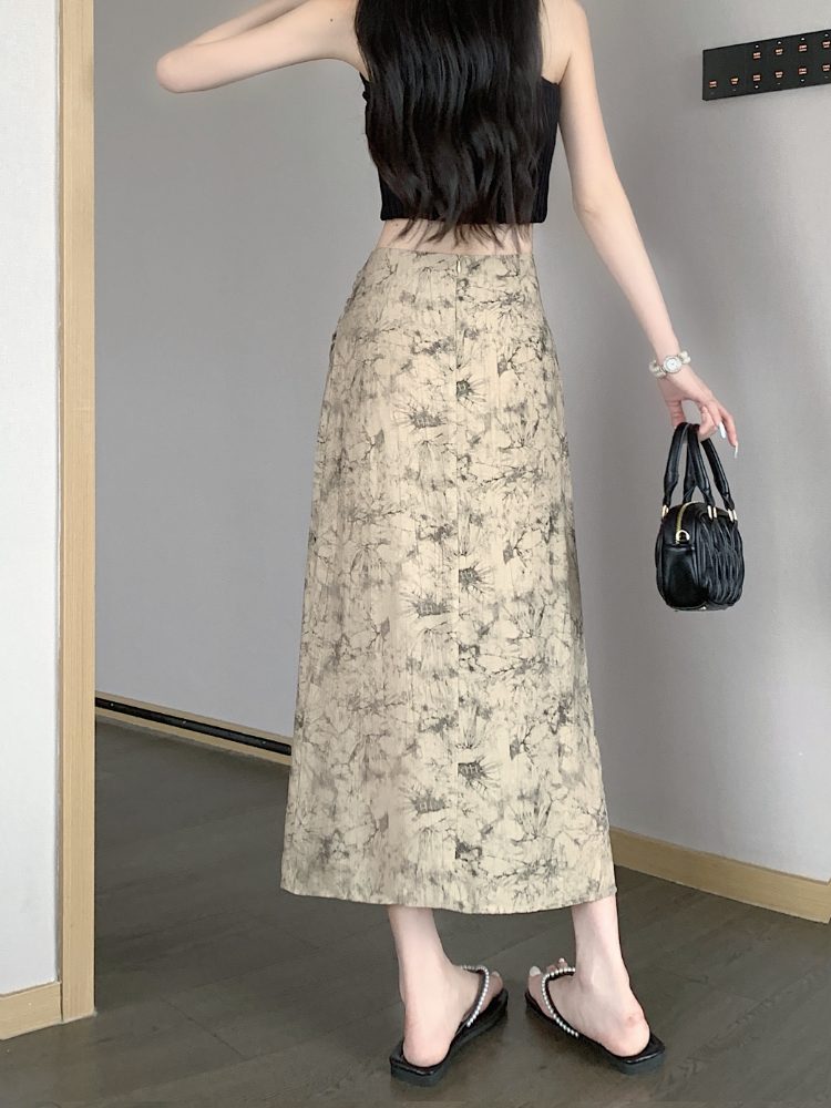 Print Skirts Women Vintage Sum - Street Fashion In Chinese บทวิจารณ์และราคา