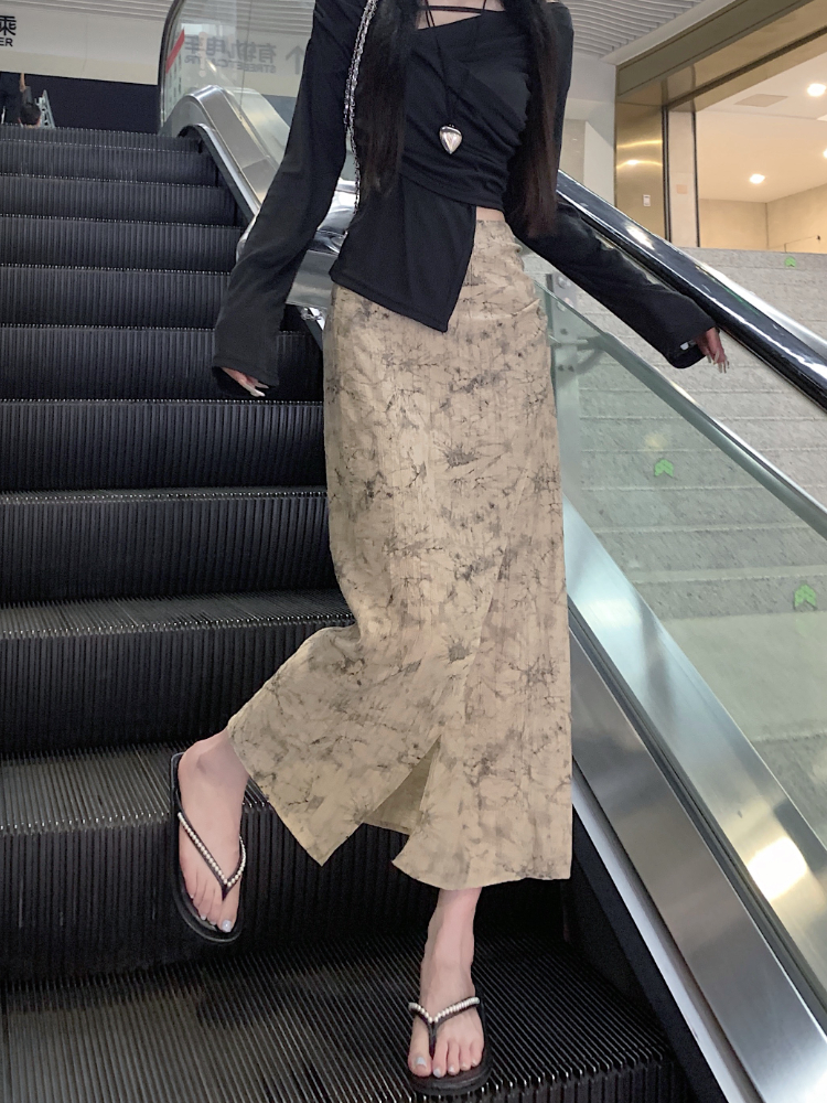 Print Skirts Women Vintage Sum - Street Fashion In Chinese บทวิจารณ์และราคา